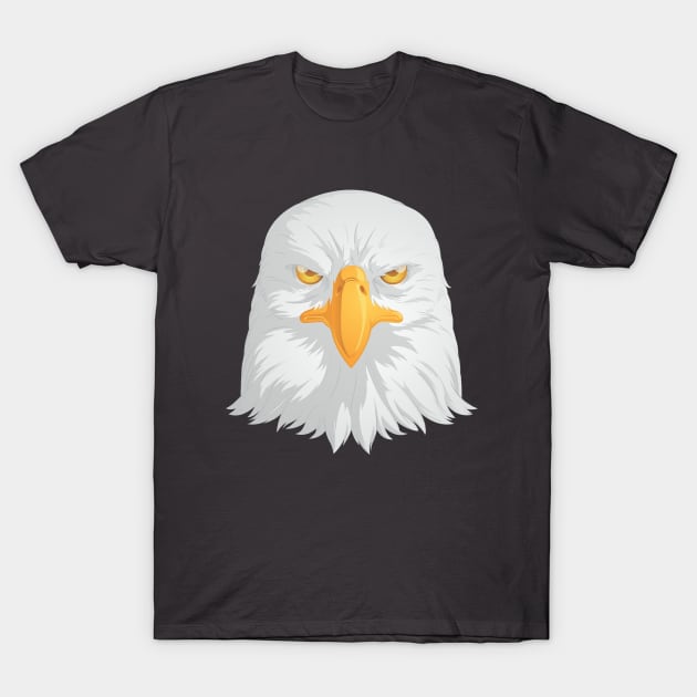 Bald Eagle T-Shirt by Asykar